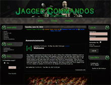 Tablet Screenshot of jaggedcommandos.net